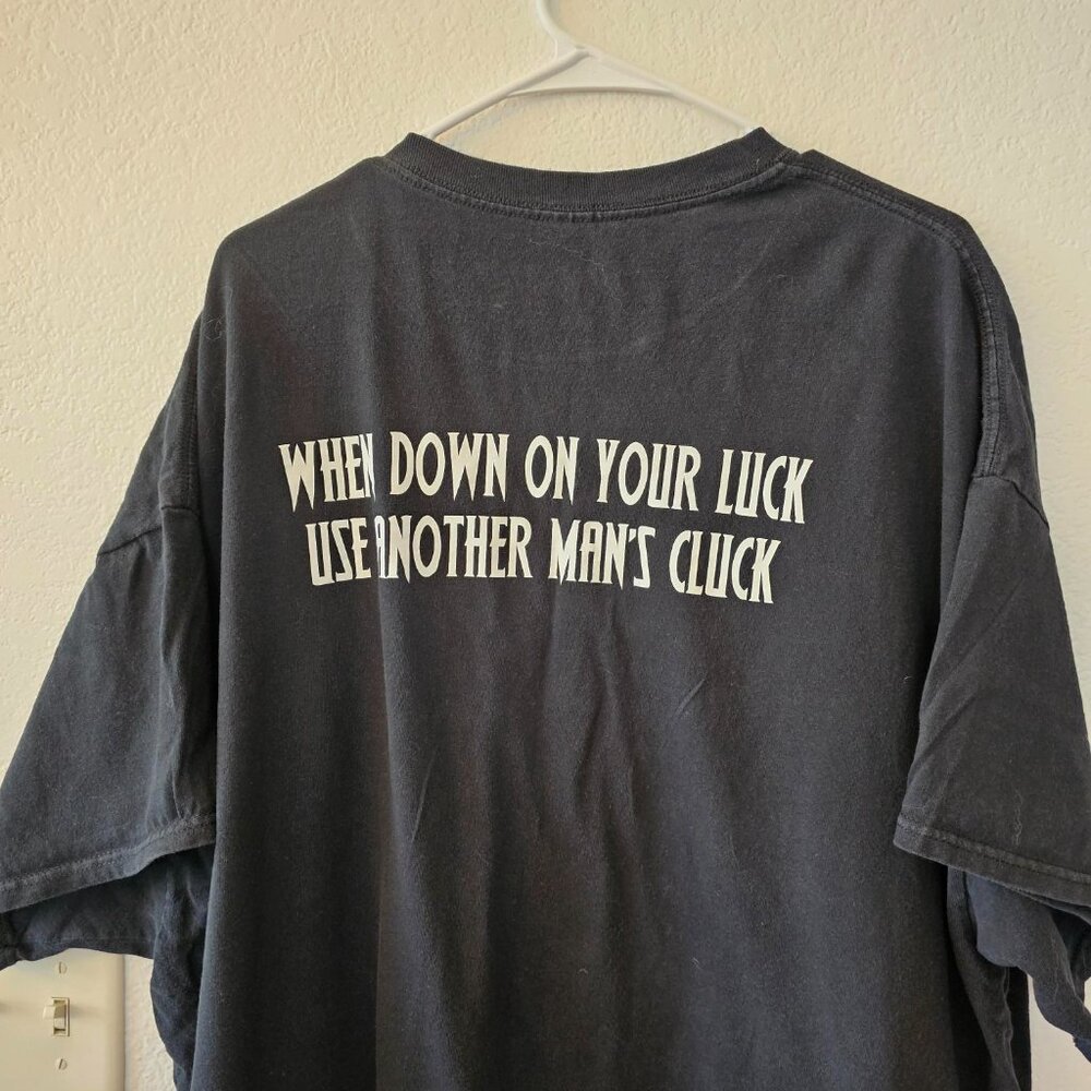 Funny Rooster Black T Shirt Men's Size 3XL The Dock Farm Shirt Chicken Lovers - Picture 5 of 7